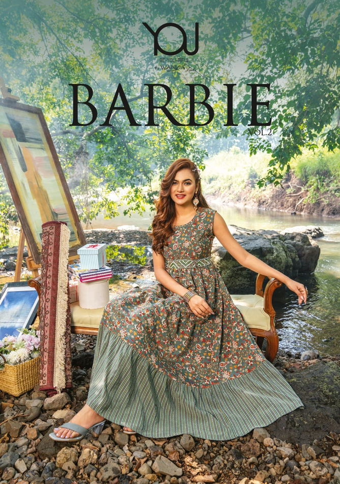 Barbie 2 Fancy Festive Wear Wholesale Printed Designer Kurtis Catalog